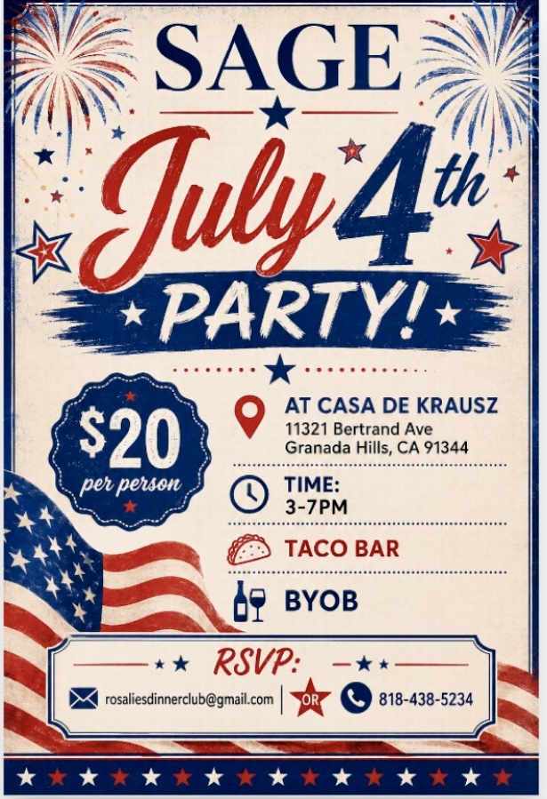 SAGE July 4th Party!